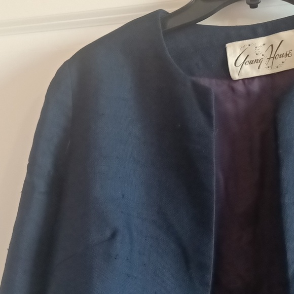 Young House cropped jacket VTG from 1960s three quarter sleeves size XS P - Picture 2 of 13